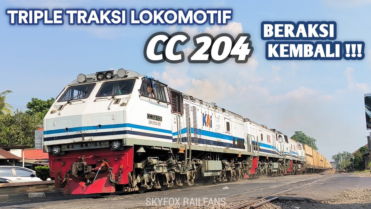 Triple Traksi CC 204 Beraksi Kembali!!