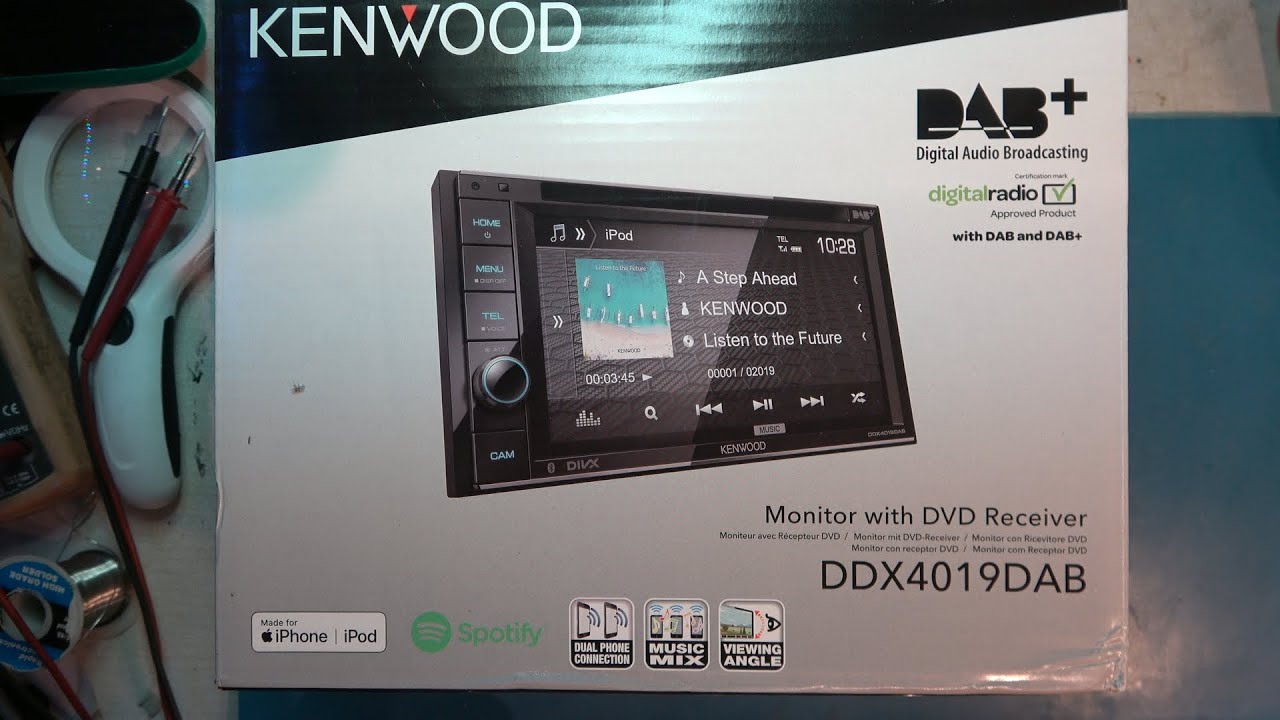 Kenwood DDX4019DAB car stereo unbox.