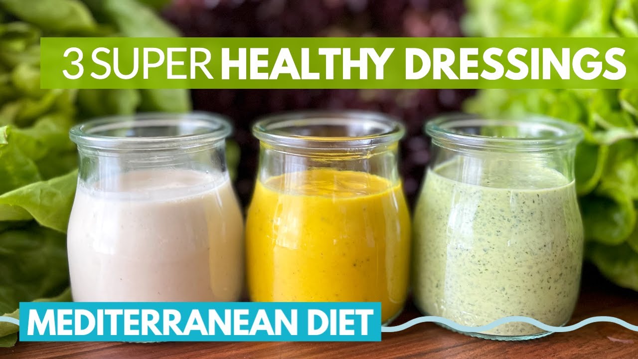 Healthy Mediterranean Diet Salad Dressings |  easy mediterranean diet recipes