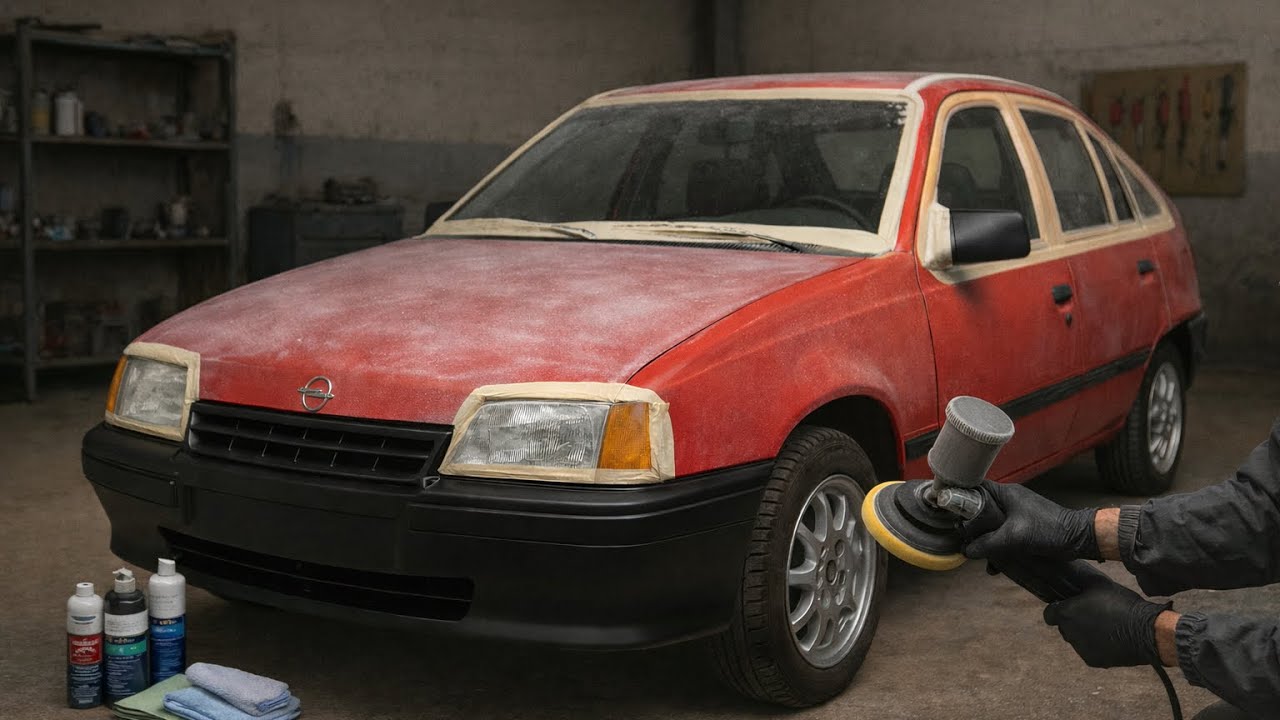 Подготовка к полировке - Реставрация Opel Kadett E 1987 года №6