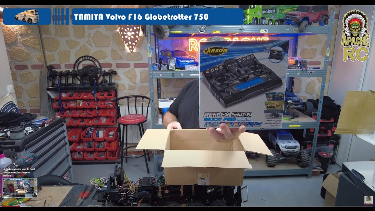 UnBoxing Carson Reflex Stick Multi Pro LCD + Avancement Volvo FH16 Globetrotter 750 8x4 Tow Truck
