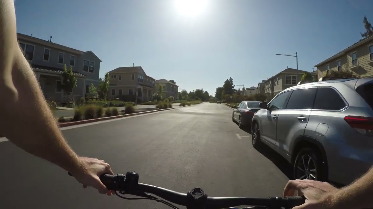 Daily bike commute: Sunnyvale Moffett Field to Mountain View, via road and Stevens Creek