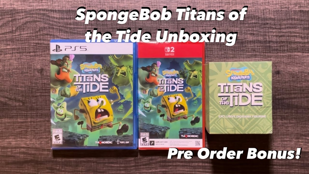 Распаковка SpongeBob Titans of the Tide + бонус предзаказа!