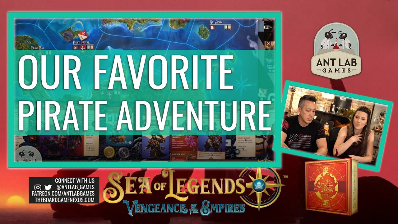 Sea of Legends: Vengeance of the Empires Board Game Playthrough Preview