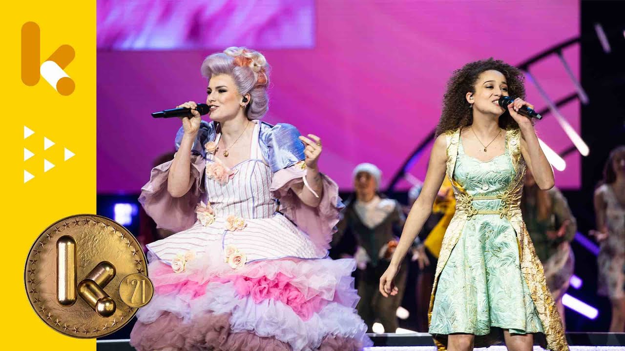 De cast van Ketnet Musical met Jij kan het op het Gala van de Gouden K's 2021