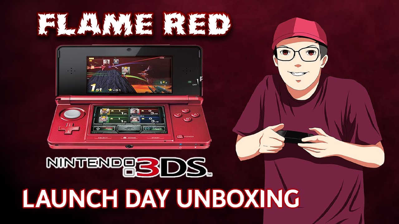 THE FLAME RED NINTENDO 3DS UNBOXING 2011 - DenoxSeries