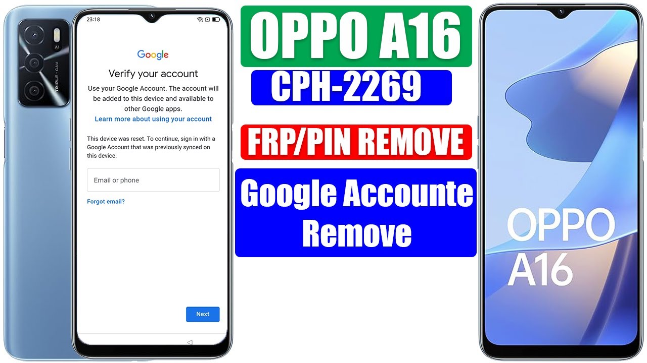 OPPO A16 FRP Bypass | Oppo (CPH2269) Google Account Bypass Without Pc |