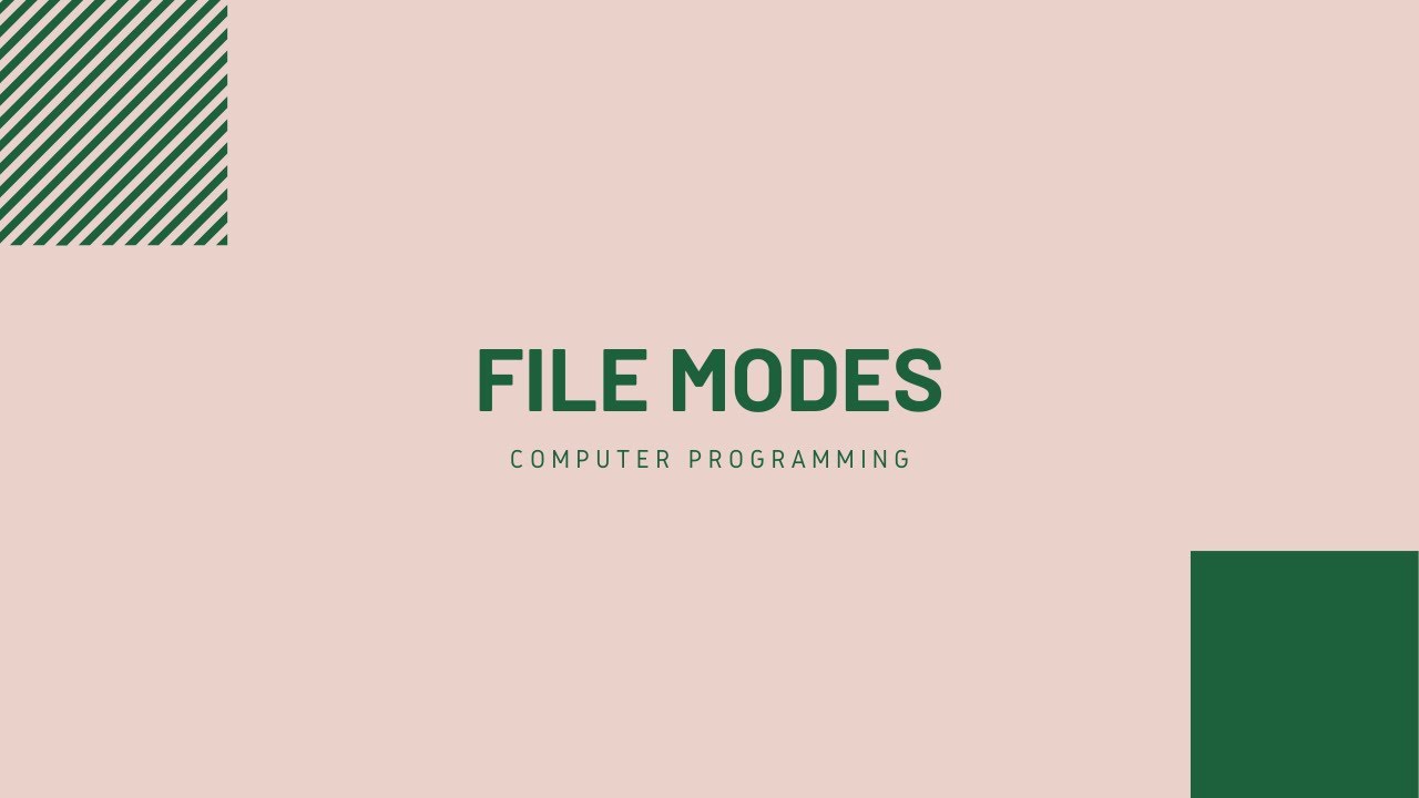 #36: File Handling | File Modes