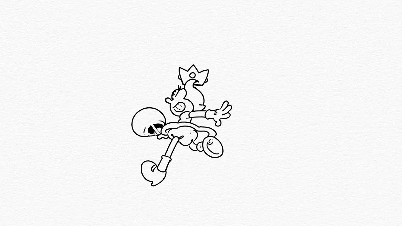 Fleischer brothers animation style line pencil test
