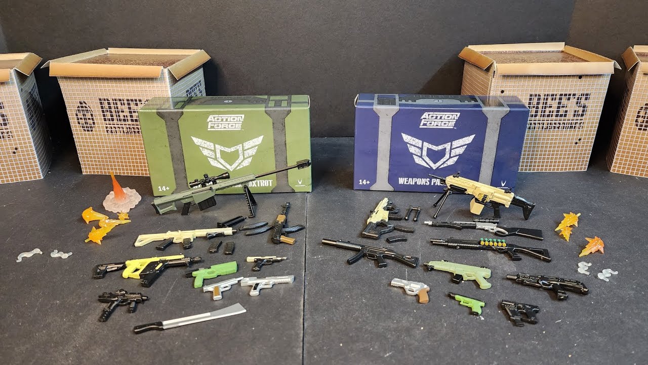 Valaverse Action Force Weapons Pack Echo and Foxtrot