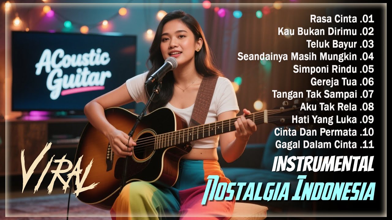 Instrumental Lagu NOSTALGIA Indonesia || Instrument Versi Gitar Akustik Lagu Lawas, Kenangan 80-90an