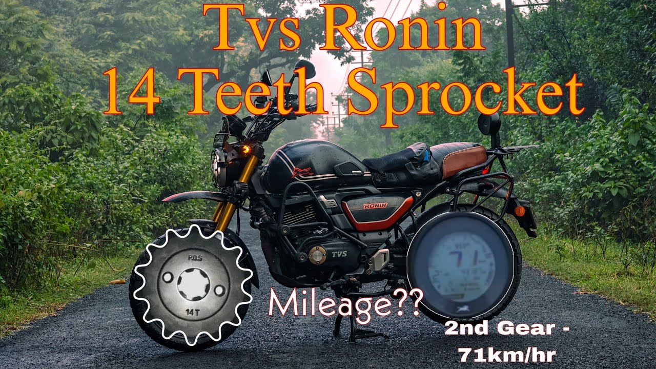 Tvs Ronin Modification || 14 Teeth Sprocket || Improvement in acceleration and mileage ||