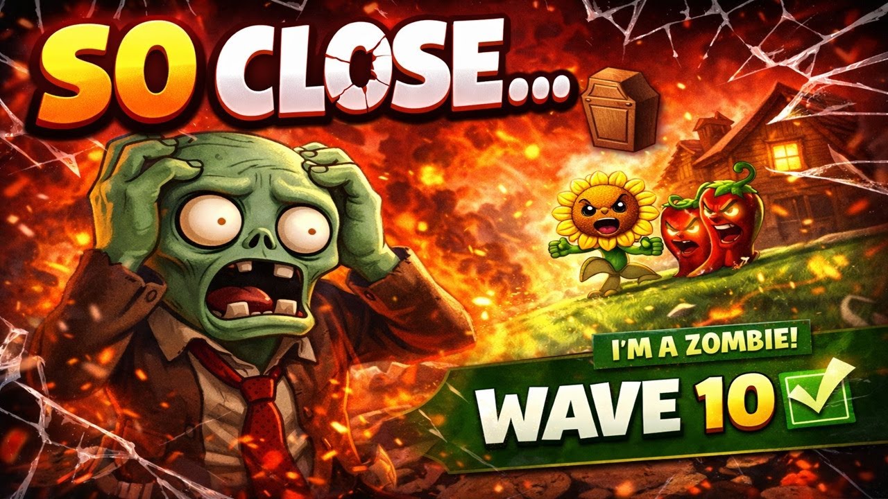 I FAILED ON WAVE 10… | Plants vs Zombies – I’m a Zombie!