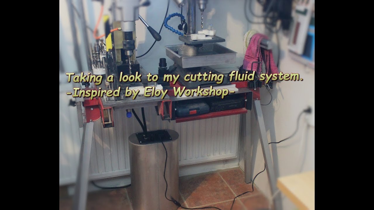 Cutting fluid system for drill press