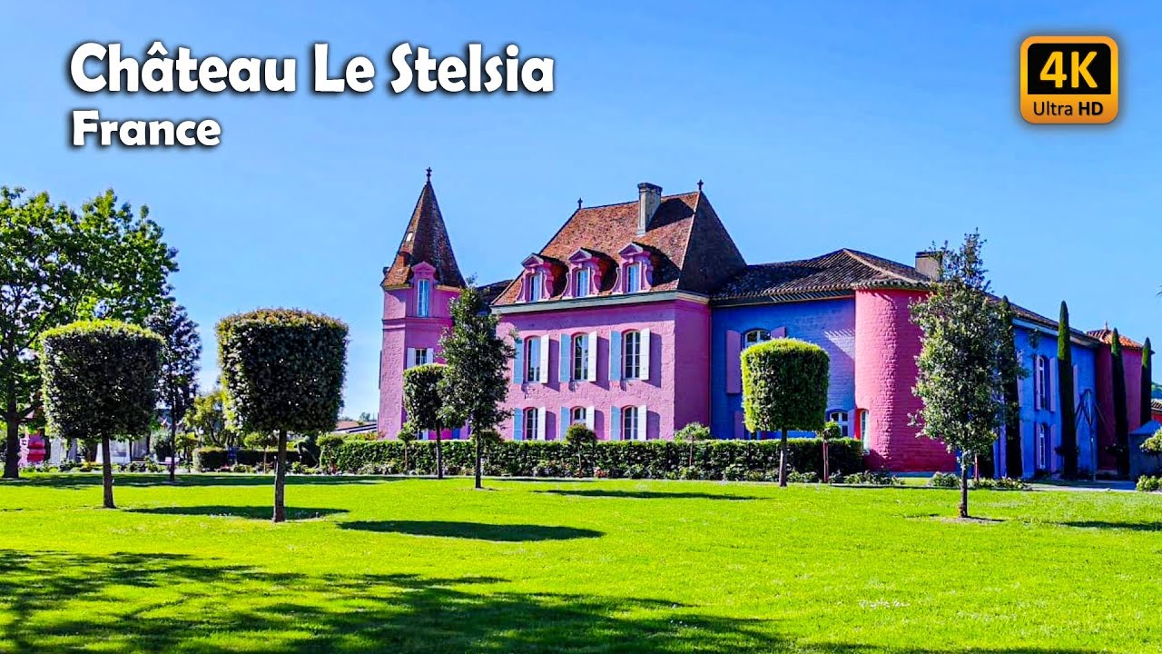 🇫🇷 Ch&acirc;teau Le Stelsia 🏡 Stunning Hotel and Park, Nouvelle Aquitaine, France, Walking Tour [4K/60fps]