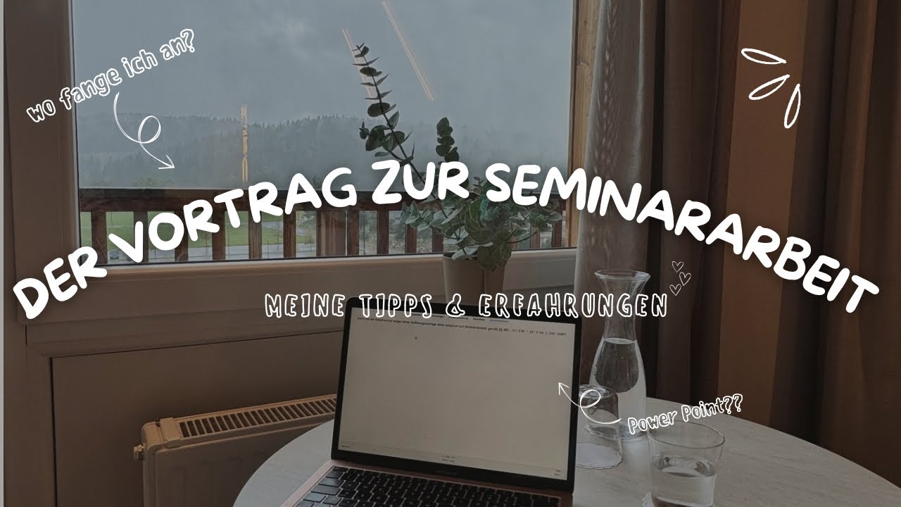 Der Vortrag zur Seminararbeit im Jurastudium