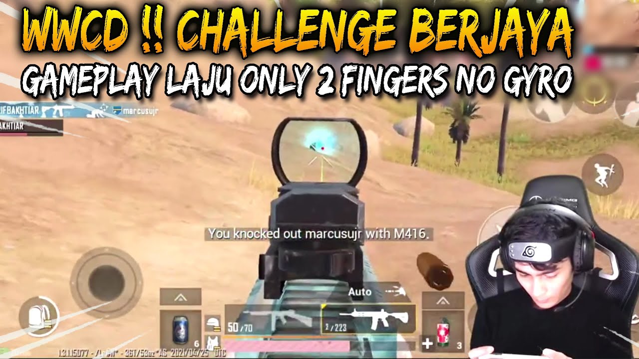 WWCD !! Challenge Berjaya Gameplay Laju Only 2 Fingers No Gyro Arifbakhtiar Gameplay in Karakin