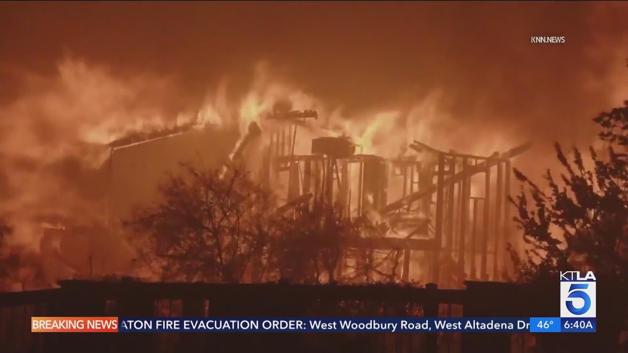 Eaton Fire still raging in Southern California Saturday as Santa Ana winds pick back up