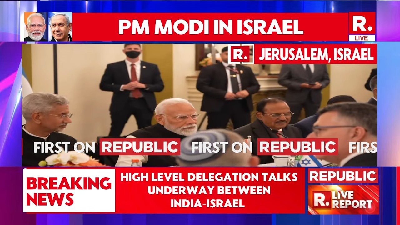 PM Modi In Israel LIVE: High Level Delegation Talks Underway Between India-Isrel