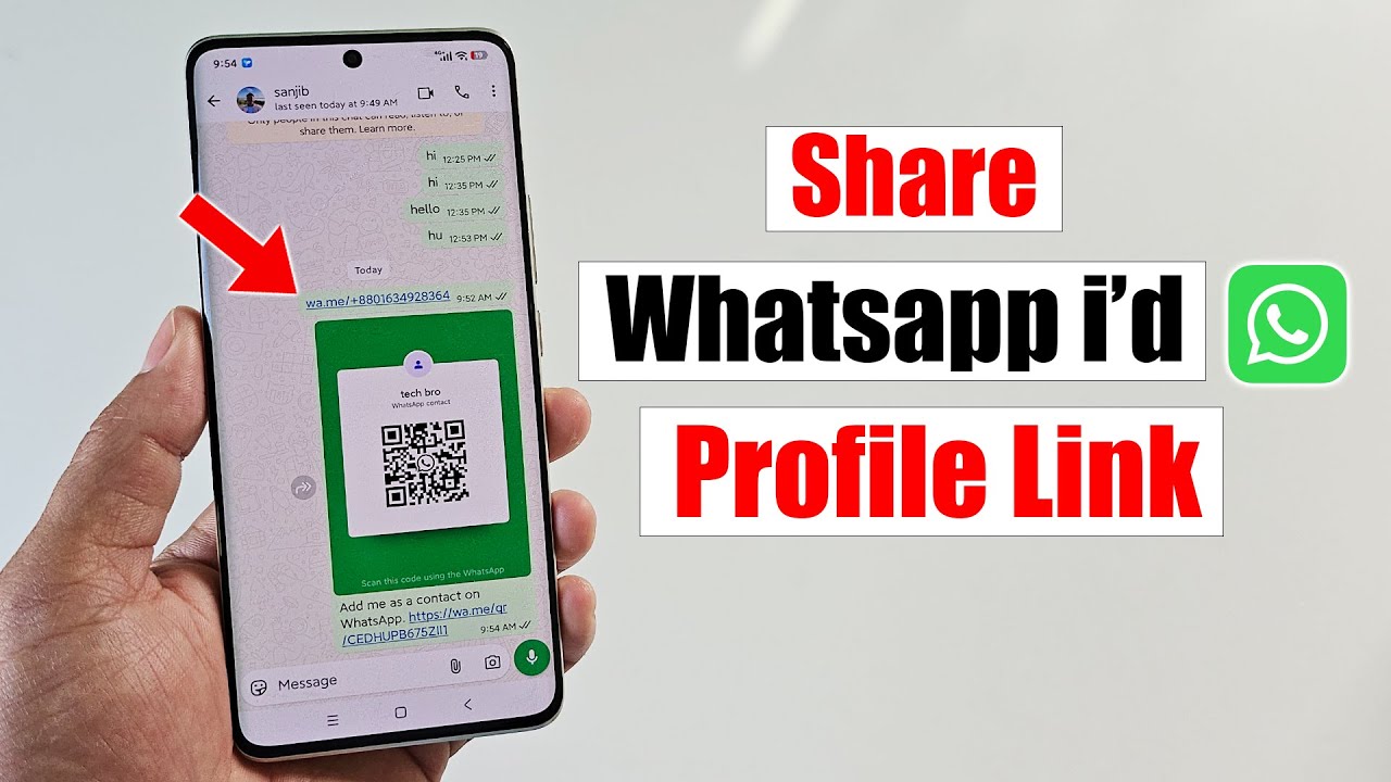 How to share Whatsapp profile link