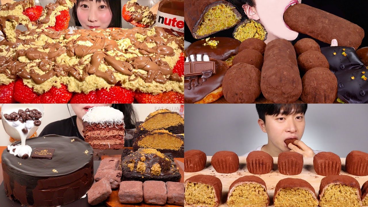 BEST *DUBAI CHOCOLATE DESSERT* SATISFYING BIG BITES MUKBANG ASMR COMPILATION pt.3