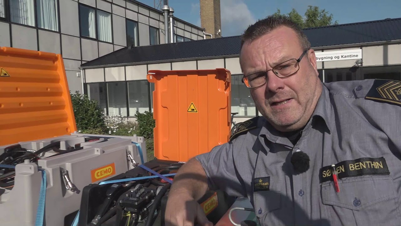 Kort instruktion i brug af Beredskabsstyrelsens brændstoftrailer