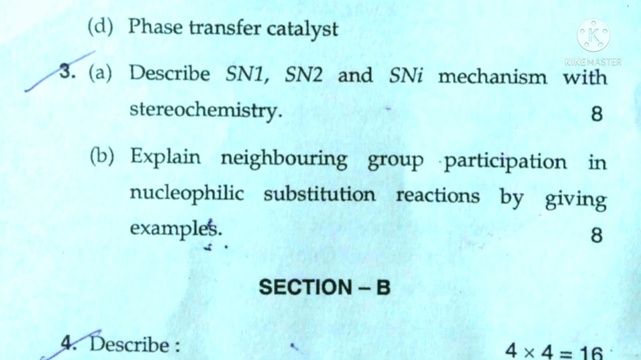 Mdu Msc Chemistry 2nd sem || Organic chemistry question paper 2021