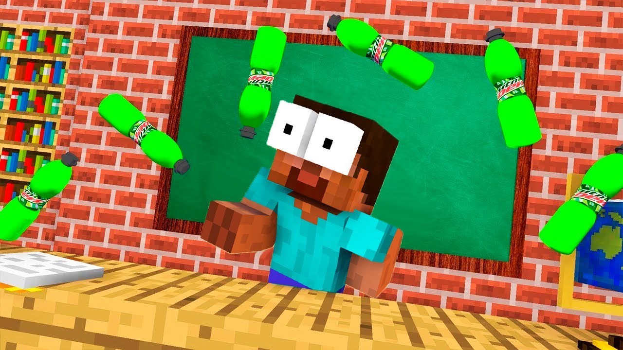 Monster School : BOTTLE FLIP Challenge - Funny Minecraft Animation