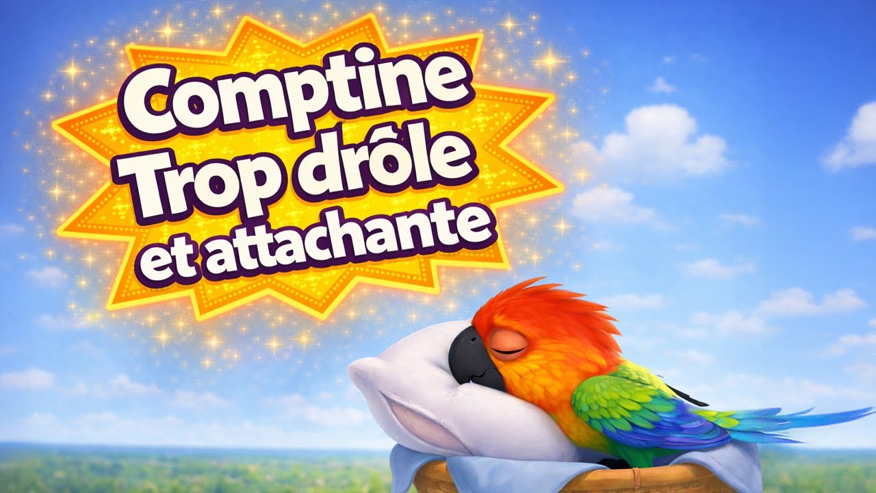 Le Perroquet qui s'endort partout ! 🦜💤 Chanson rigolote (Dodo le Perroquet)