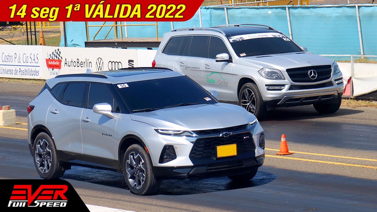 Mercedes GL 500 🆚 Chevrolet Blazer RS 🆚 Camaro 2.0T 🔥 DRAG RACES 🔥 14 seg piques Barranquilla 2022