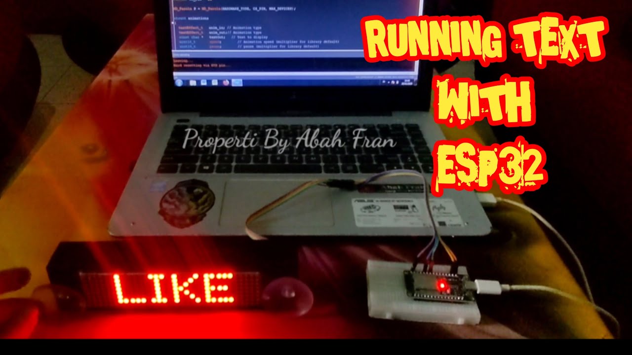 Running Text Arduino With ESP32
