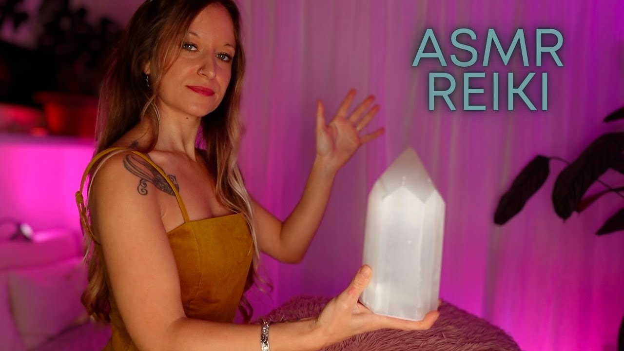 ASMR Reiki Deep Selenite Cleanse 💎 Energy Healing For Relaxation 🌸 Chakra Cleansing asmr