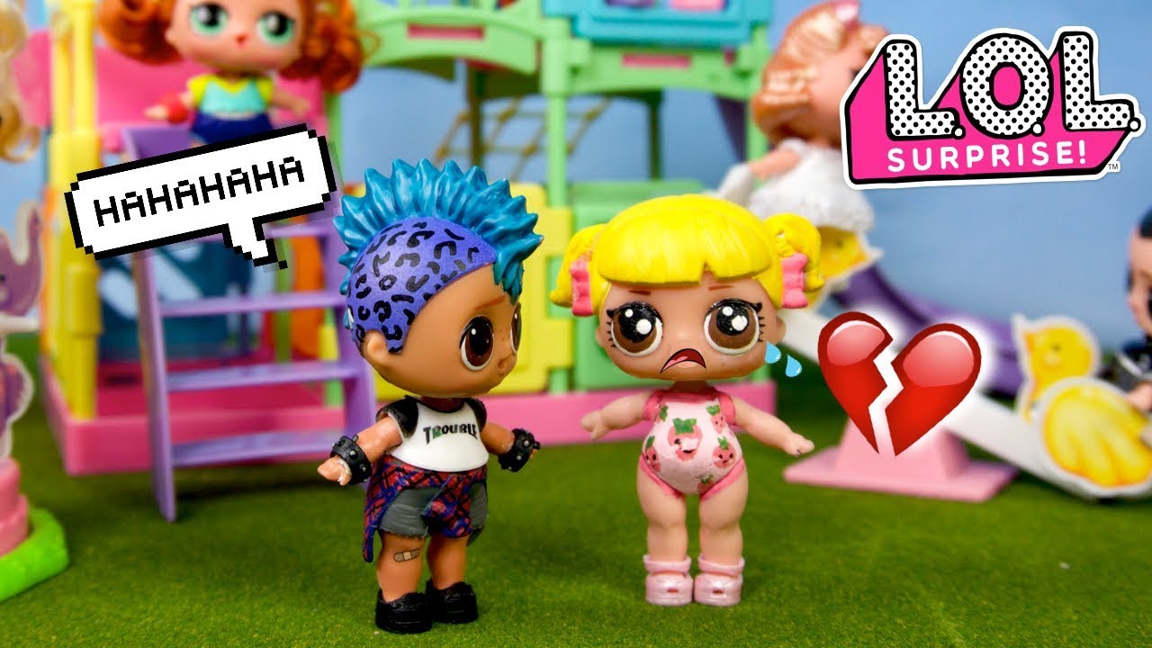 LOL Punk Boi Bullies Baby Goldie - Barbie Family School Morning Routine