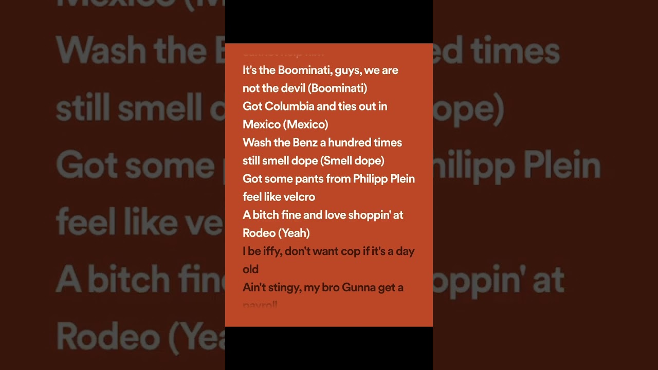 Metro boomin - Space cadet (lyrics spotify version) ft. Gunna