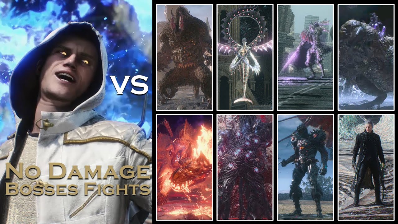Devil May Cry 5 Bloody Palace Nero vs All Bosses Fights No Damage