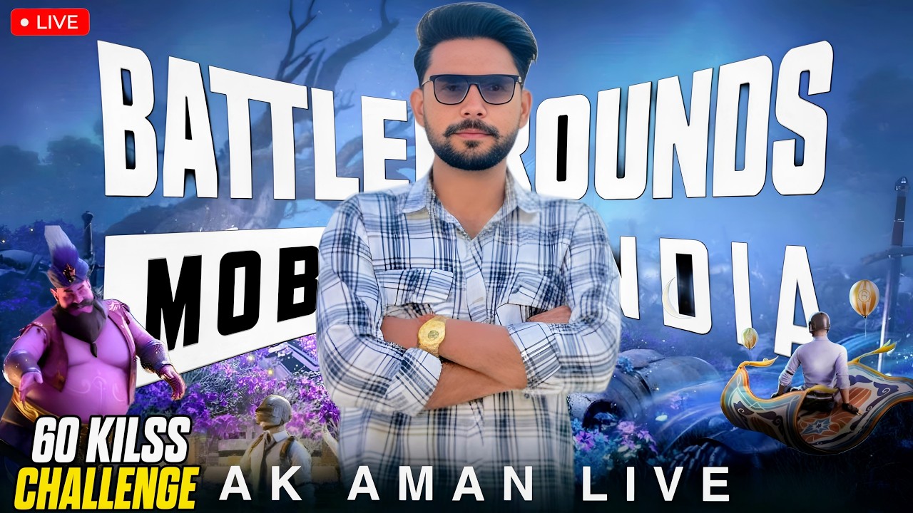 🔥 BGM LIVE 60 KILLS CHALLENGE IMPOSSIBLE TODAY 🥵 AK AMAN LIVE ❤️