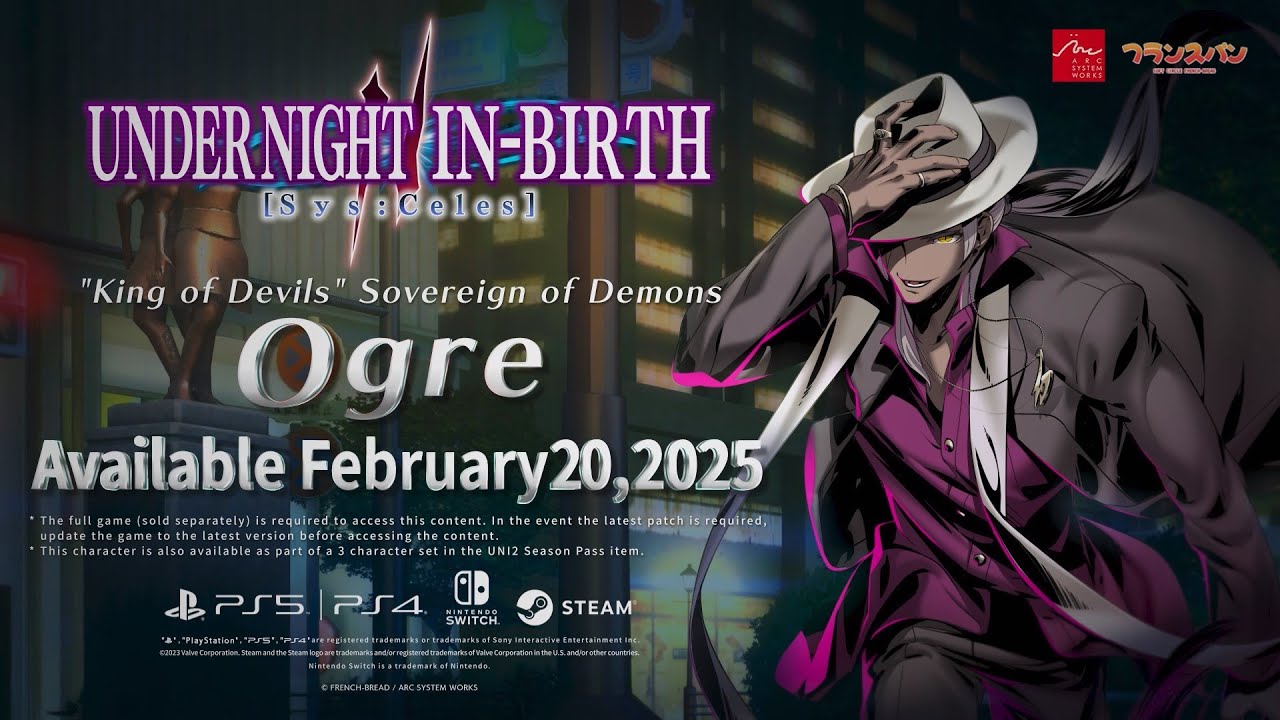 [UNI2]Ogre Reveal Trailer - UNDER NIGHT IN-BIRTH II Sys:Celes