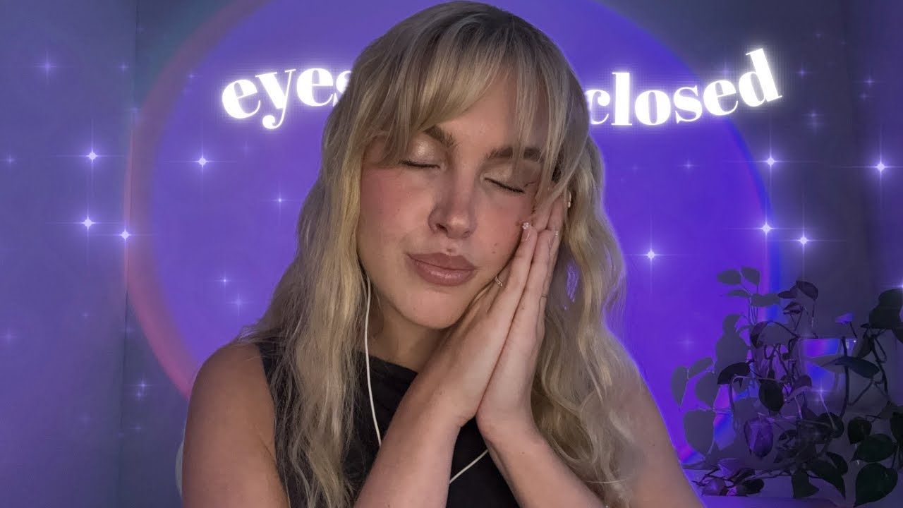 ASMR eyes closed instructions for sleep 😴 | fall asleep in 40 minutes (whispering only)