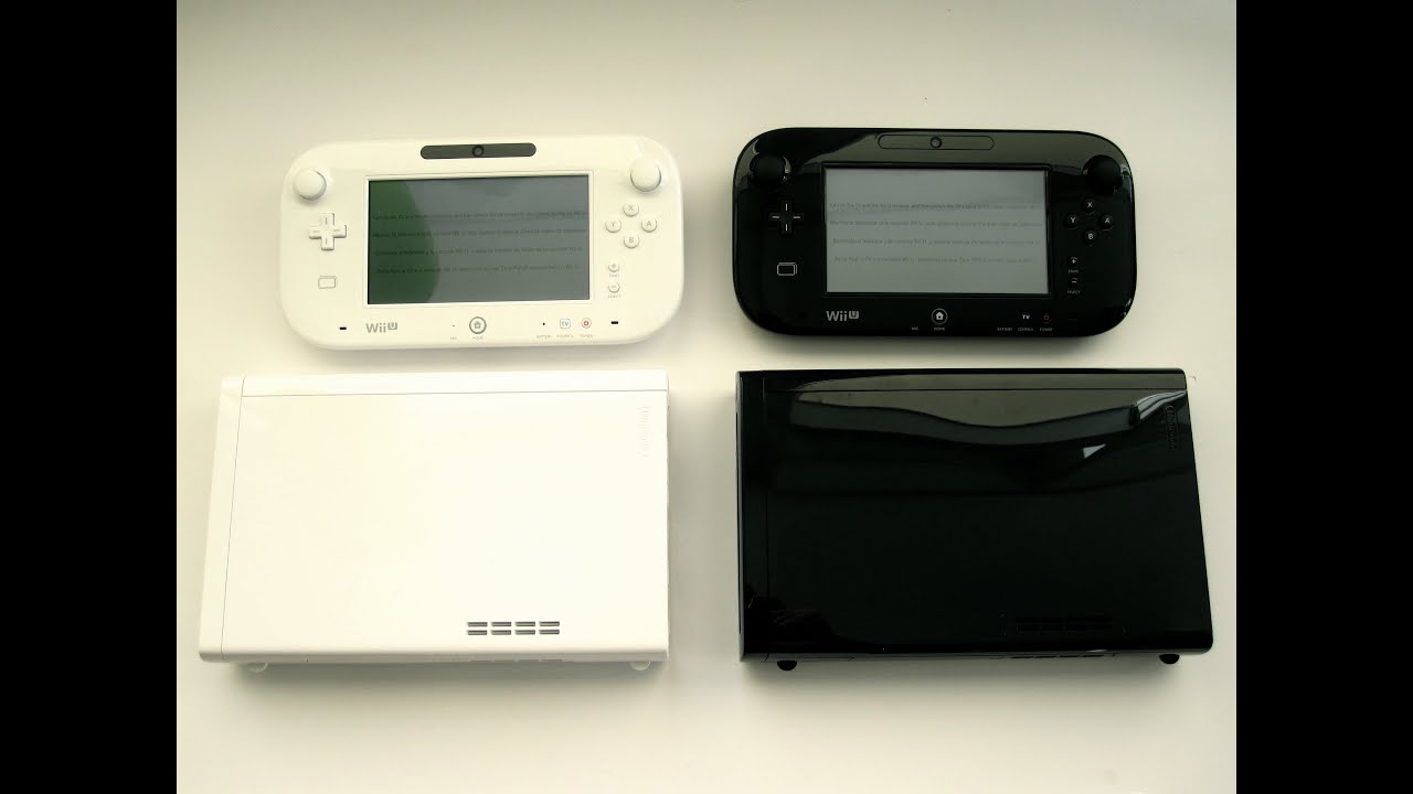 White vs Black Wii U (Basic Set vs Deluxe Set)