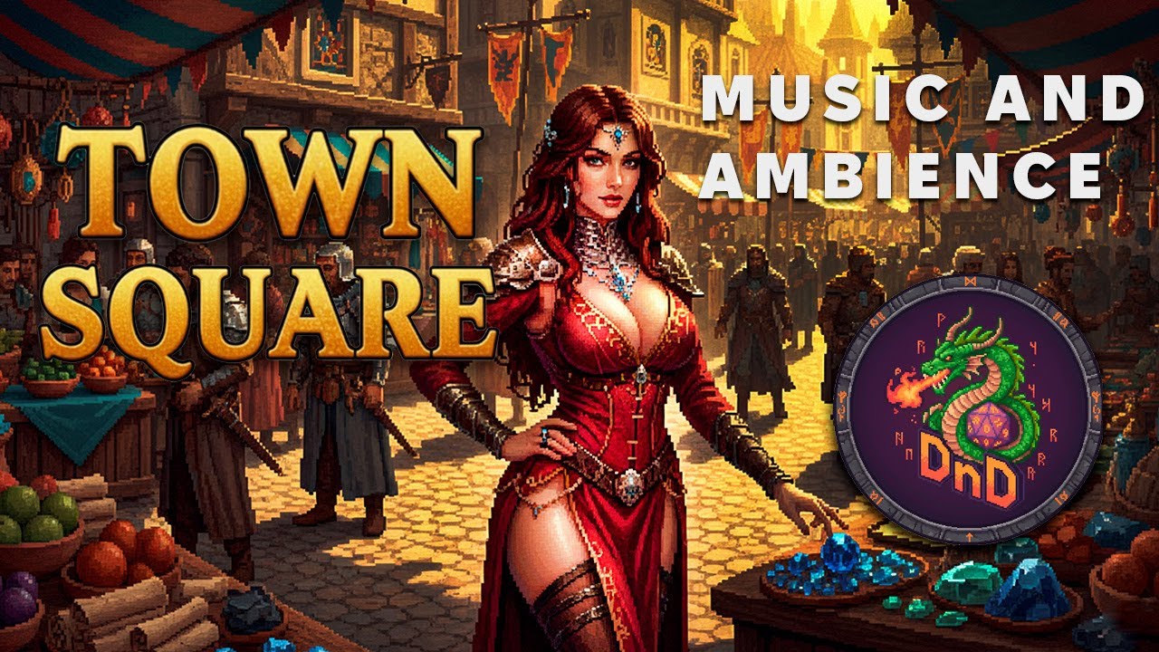 City / Town Square | D&D Fantasy Music and Ambience | For Dnd and Another Games