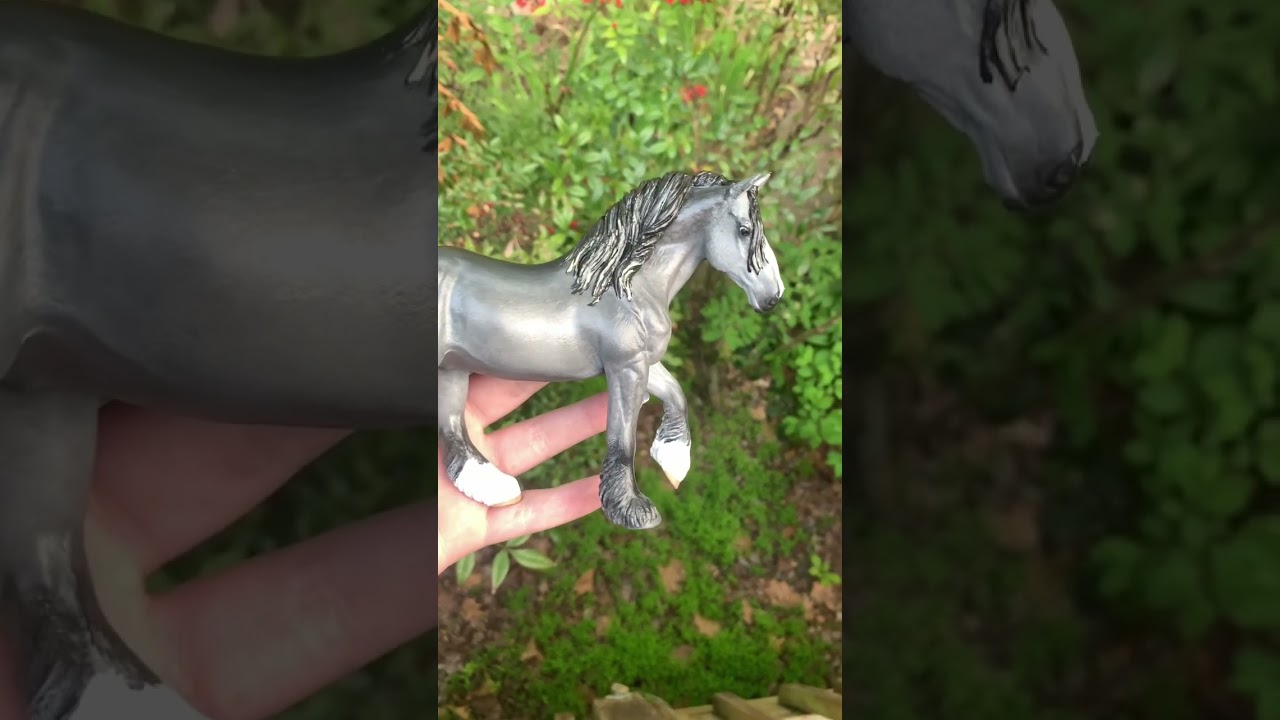 Collecta hand-painted model horse custom dapple repaint