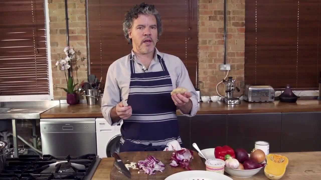 Curried New Zealand Lamb & Butternut Squash, with Minted Pea Yogurt & Cardamon Rice - Recipe 1