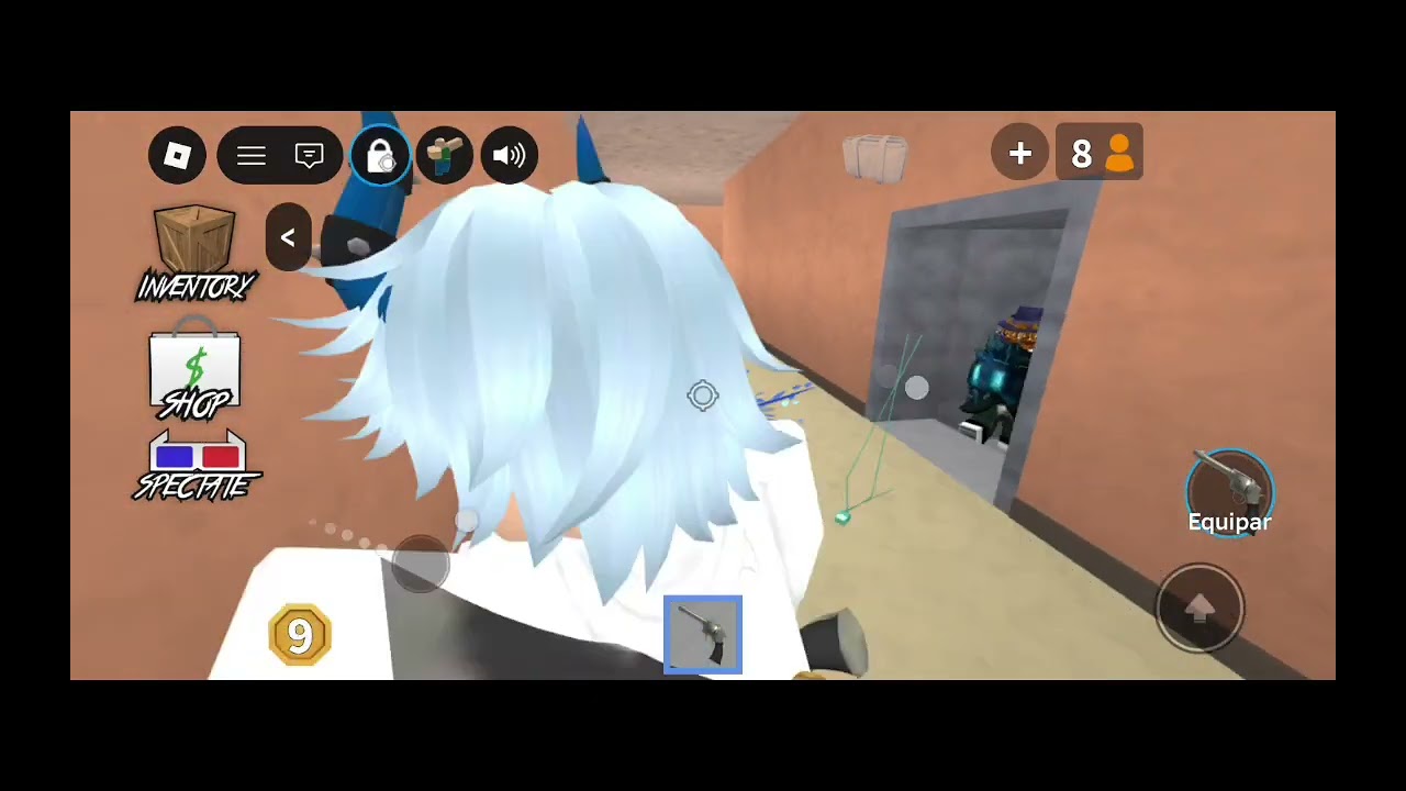 Jogando mm2 com o meu irmão @Jm_blox123 