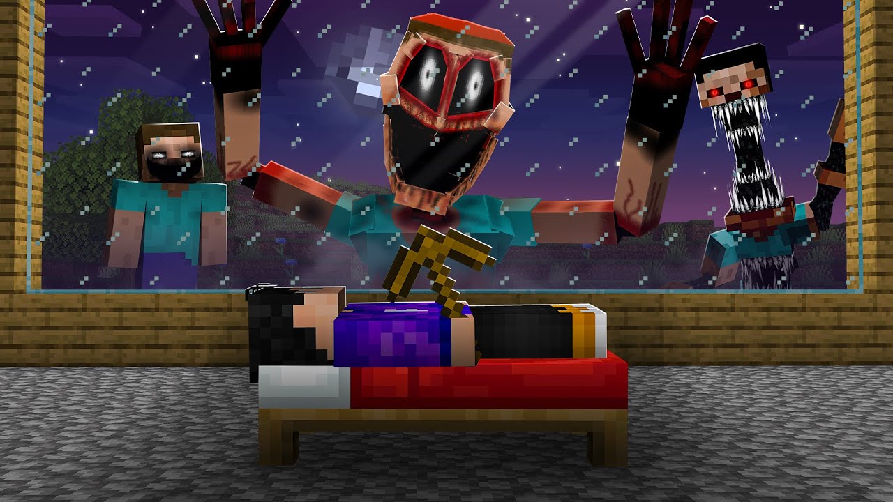 Sobrevivi a Todos os STEVES INFECTADOS no MINECRAFT! (Compilado)