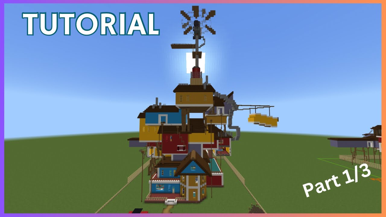 Minecraft Tutorial: How To Make Hello Neighbor Act 3 House Part 1/3!