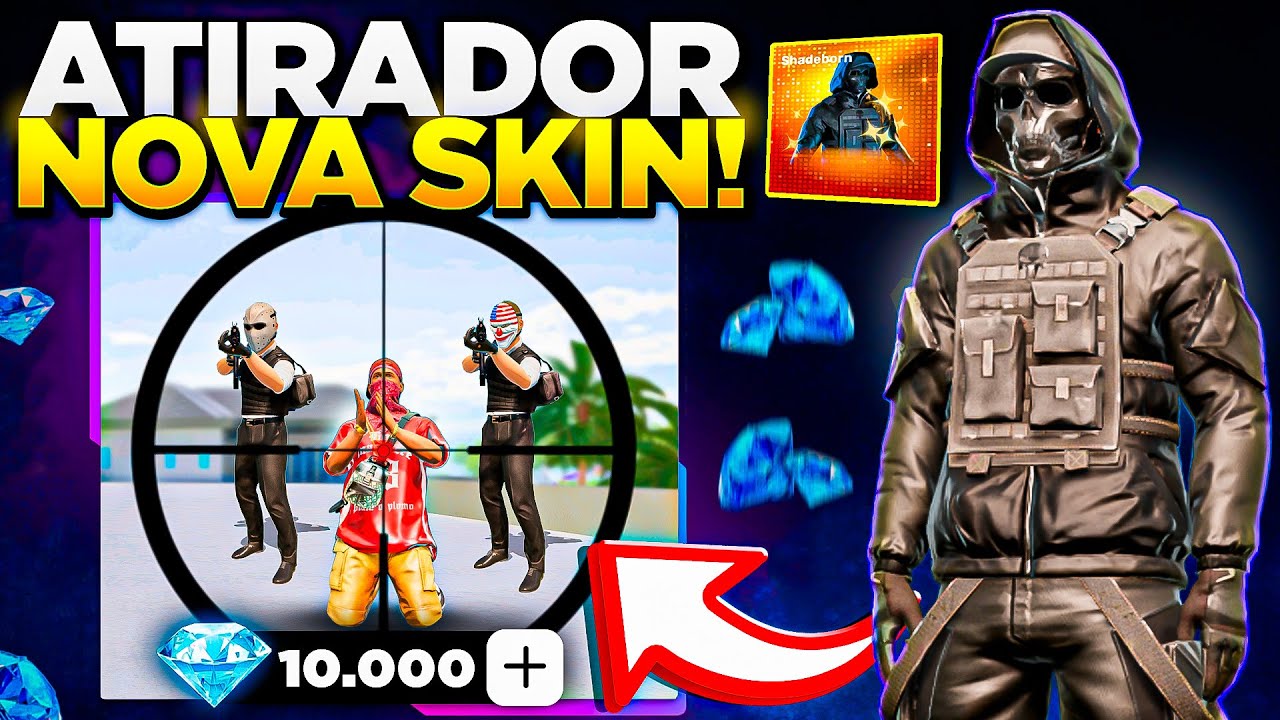 ATIRADOR DE ELITE SNIPER VS BANDIDOS! NOVA SKIN DE GEMAS NO FLEX CITY