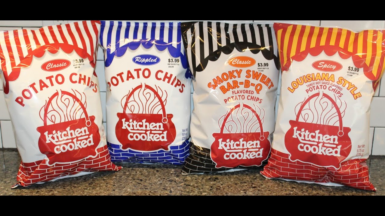 Kitchen Cooked Potato Chips: Classic, Rippled, Smoky Sweet Bar-B-Q, Spicy Louisiana Style Review
