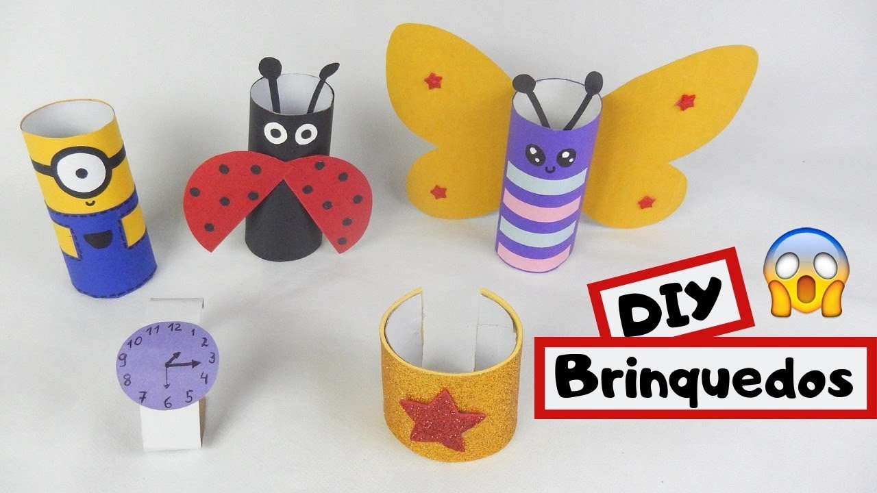Como fazer brinquedos incríveis com rolo de papel #3 (minions,animais, relogio, etc) | Pricity