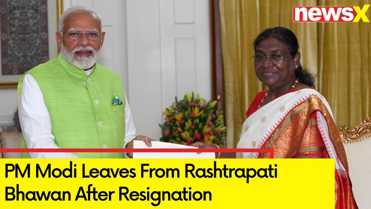 PM Modi Leaves From Rashtrapati Bhawan After Resignation | NewsX