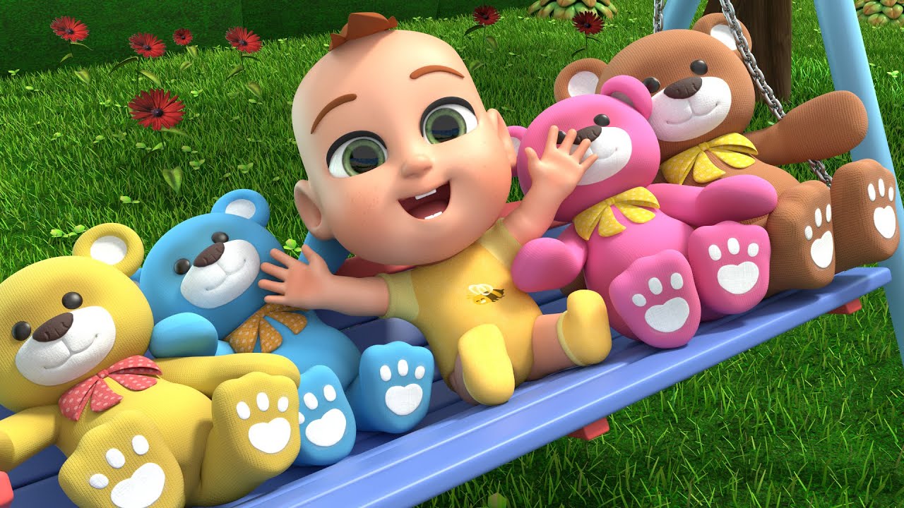 Teddy Plays on the Swing | Lalafun Nursery Rhymes & Children Songs